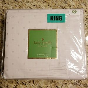 KATE SPADE Larabee Dot King Flat Sheet